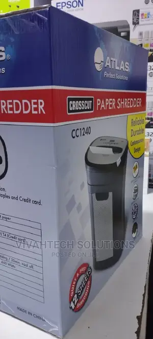 Atlas Cc1240 Cross-Cut 12 Sheets Shredder