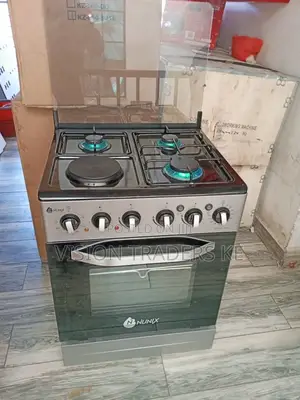 Nunix 60*60 3+1 Standing Cooker With Electric Oven- Grey