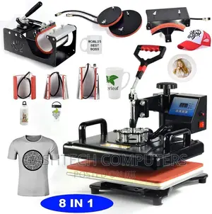 1 8 in 1 Combo Heat Press Machine A3 Heat Press Transfer Mac