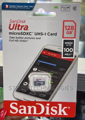128gb Sandisk Class 10 Memory Card