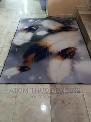 3D Capet/ 3 D Carpets 5*8 Grey Patched