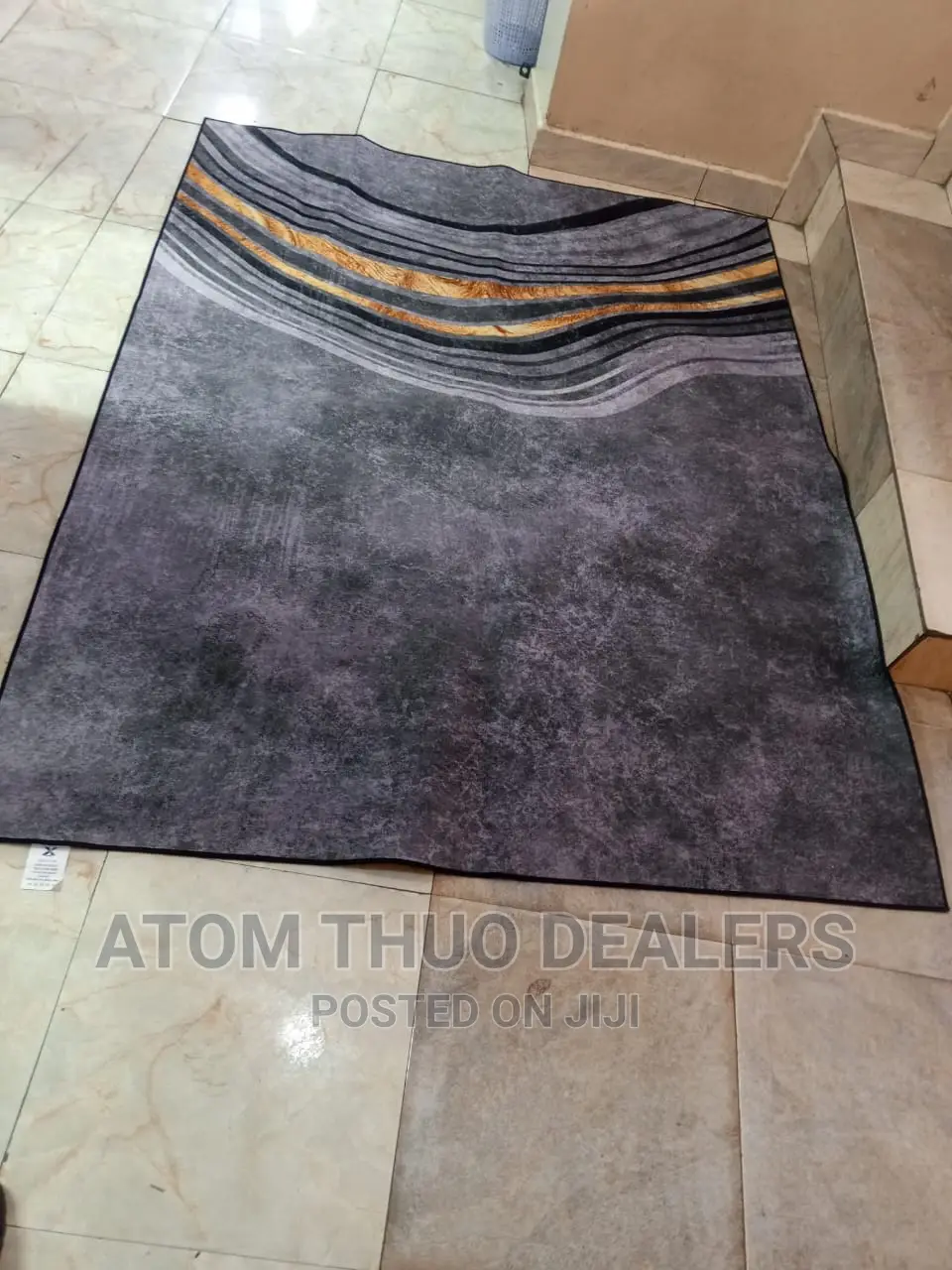 3D Capet/ 3 D Carpets 5*8 Grey Patched , ,. 