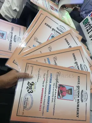 CBC Graduation Certificate Printing and Lamination