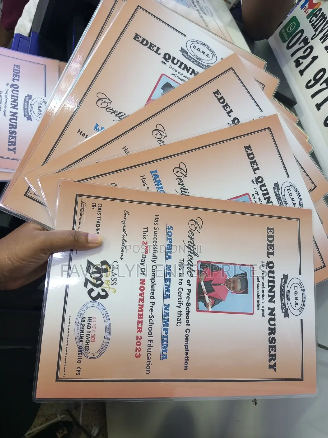 CBC Graduation Certificate Printing and Lamination