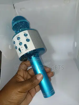 Karaoke Microphone With Light Bluetooth Speaker