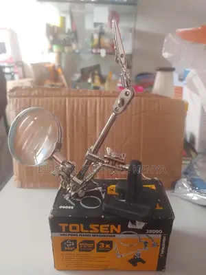 Magnifier 3× Helping Hand Magnifier With Clamps Tolsen 38090