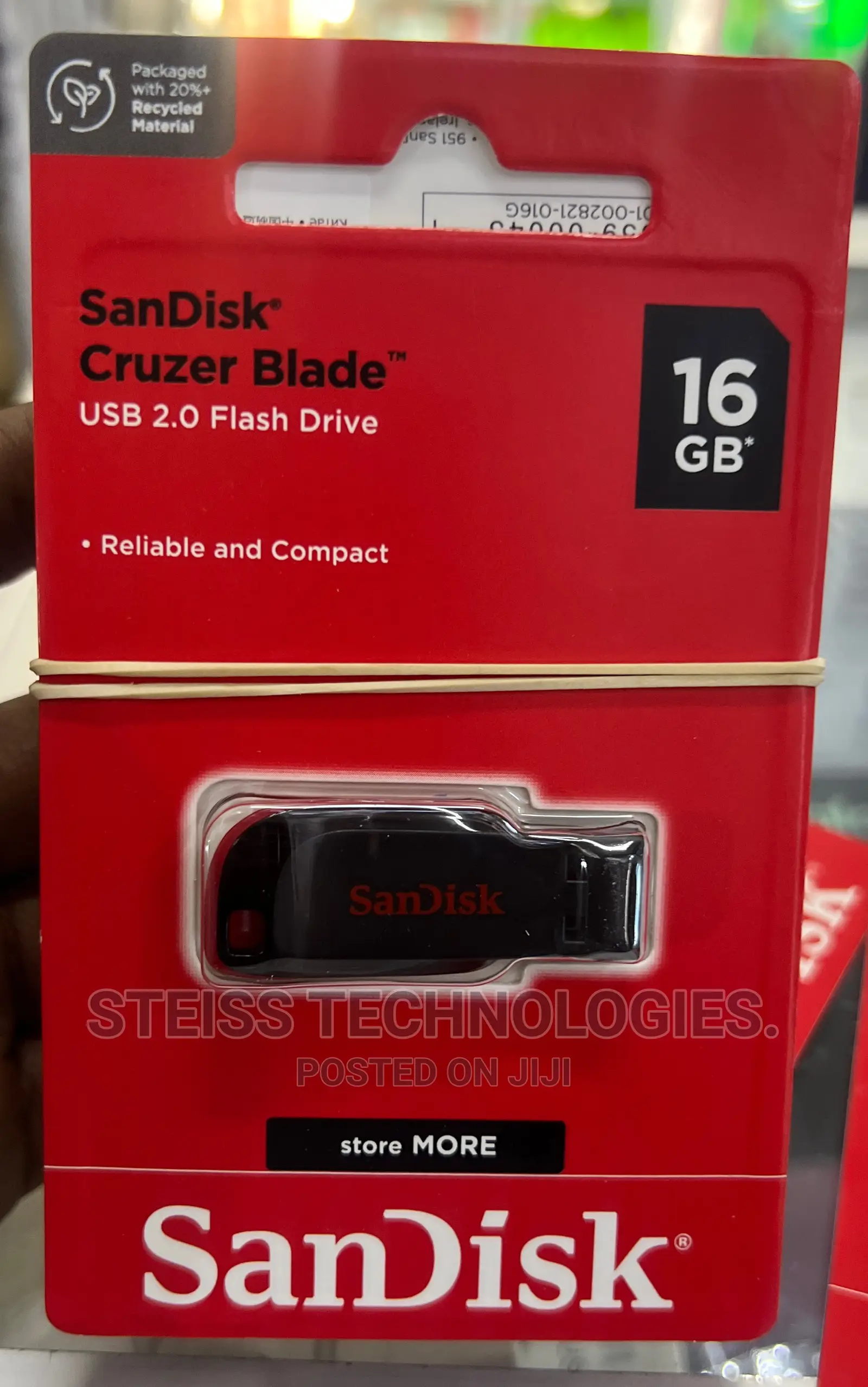 Sandisk 16gb Cruzer Blade Flashdrive.