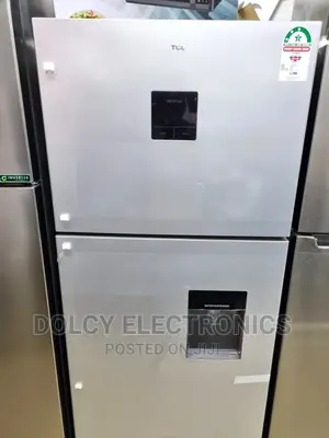 TCL 425 Litres Double Door Refrigerator Non Frost -P425tms