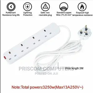 Power Extension 3M Cable, Electrical Socket Power Extension