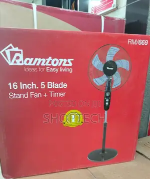 Ramton 16inch Standing Fan 5blades Available