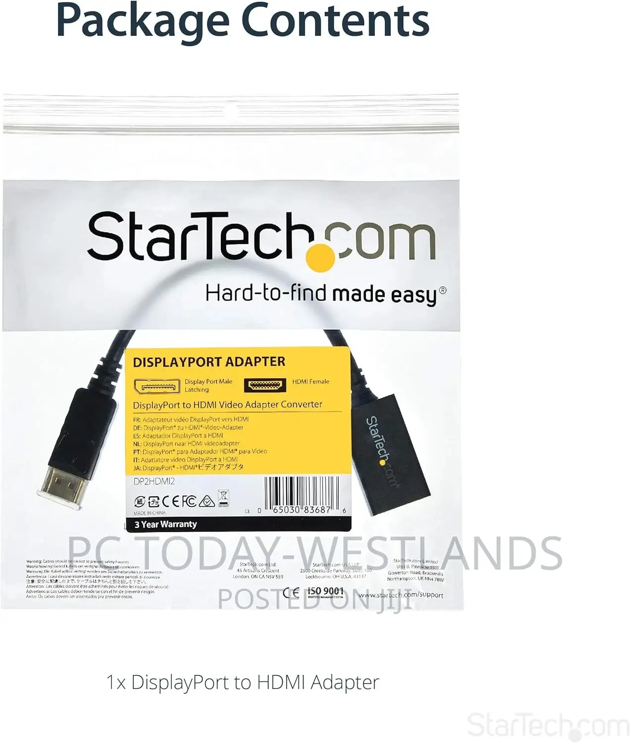 Startech.Com Displayport to HDMI Adapter - DP 1.2 to HDMI