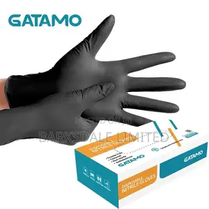 Black Nitrile Gloves Food Grade Latex Rubber Chef Kitchen Small Large