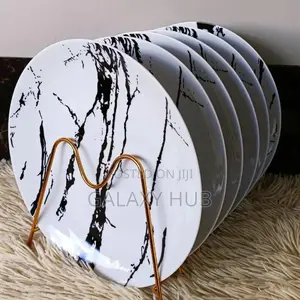 Dinner Plates 6 Pieces Ceramic White