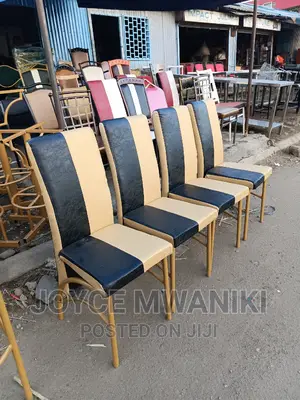 Executive Restaurant Chairs, Black and Gold