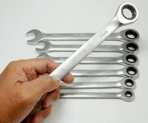 Tolsen Ratchet Spanners Set 7pc Premium Combination Spanners