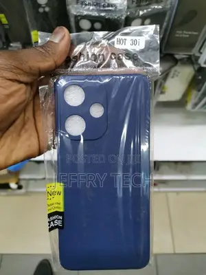 Soft Rubberised Back Cover for Infinix HOT 30i | Inner Velve