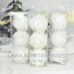 White Petal Balls Christmas Tree Decor