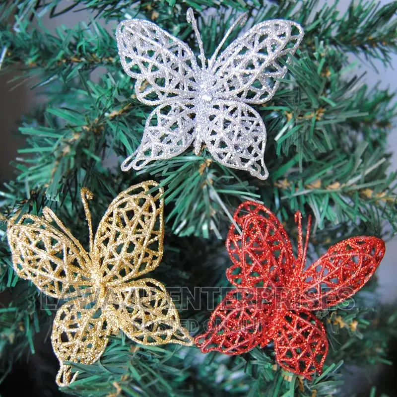 Christmas Tree Butterfly Ornaments