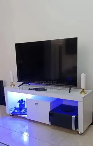 Amsterdam Tv Stand /Wooden Tv Stand With Cabinet LED Light