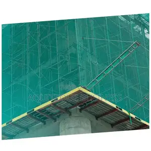 Scaffolding Nets. Green in Color
