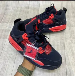 Jordan 4 Thunder Blue ,Thunder Red Sneakers