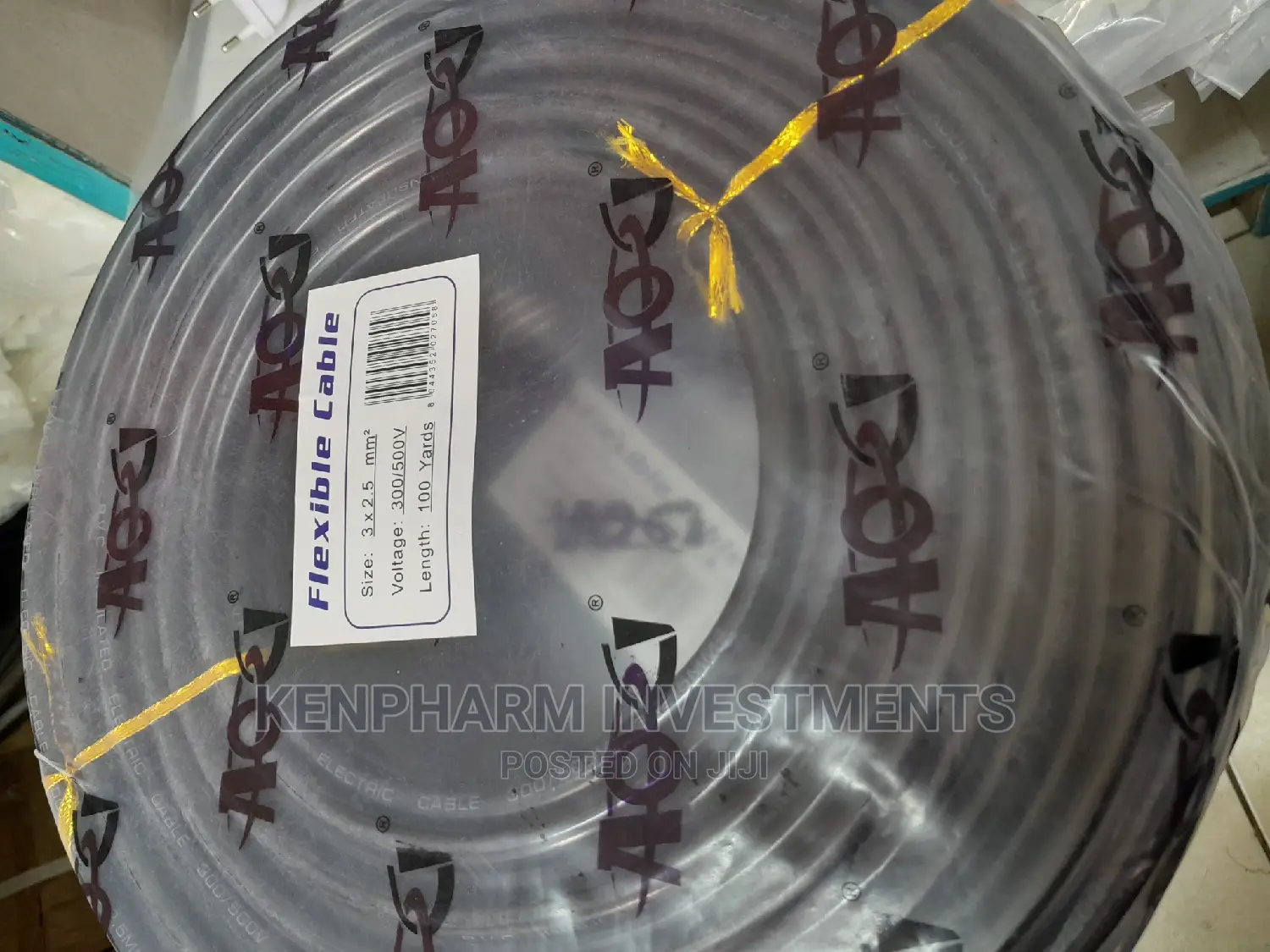 1.5mm Flexible Cable Black 3 Core