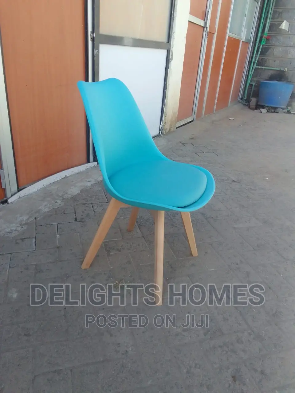 Padded White Eames Chairs