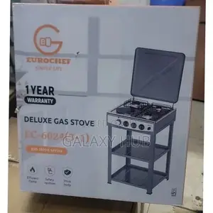 Cooker, Eurochef Deluxe Gas Stove 3 Gas+1 Electric