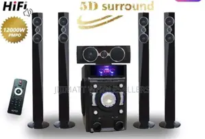 Nunix Deluxe Home Theatre System 5.1 NU-9090A With Tall Boys
