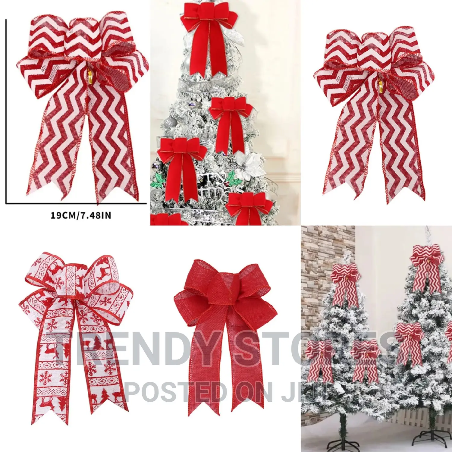 Christmas Tree Bow Knot Decor
