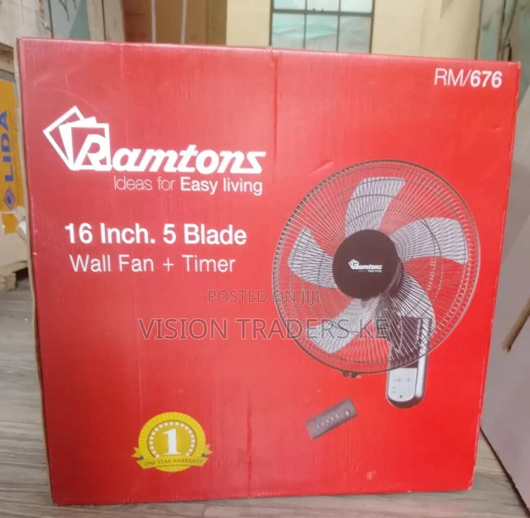 Ramtons RM/676 16 Inches Wall Mounted Fan.
