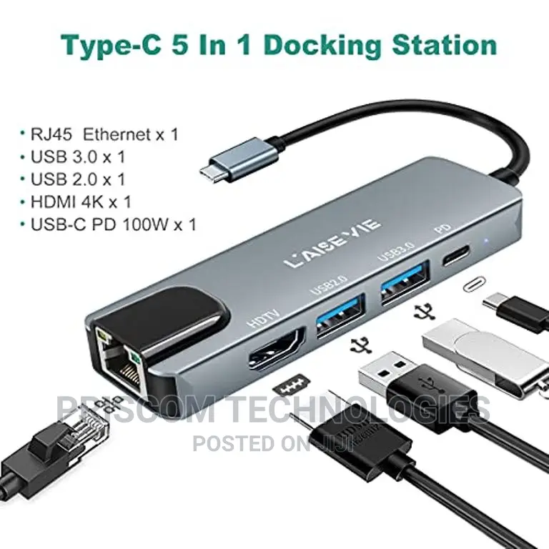 Type C Hub 5 in 1 USB Type C Hub With HDMI