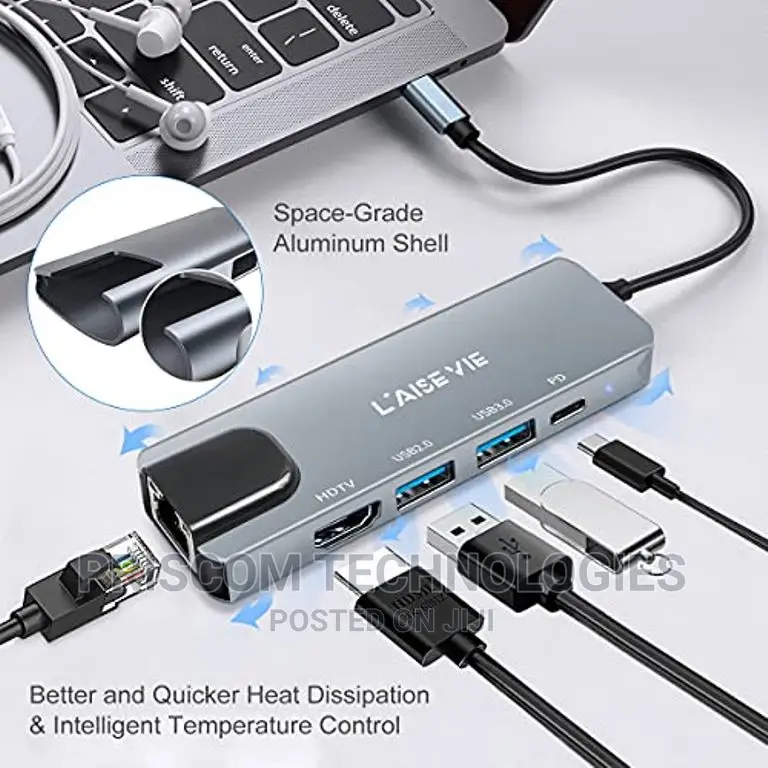 Type C Hub 5 in 1 USB Type C Hub With HDMI