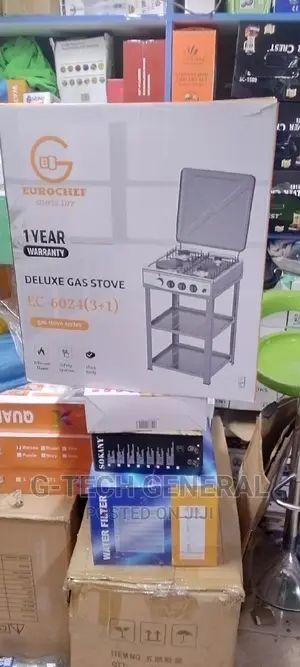 Eurochef Free Standing 50*55 Cooker With Storage Cabinets