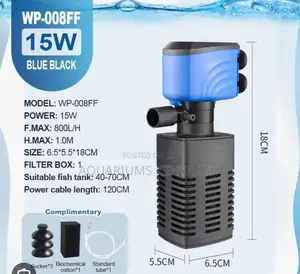 Filter Pump With Blue Head , Quality Aquarium Pump