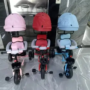 Baby Tricycle With Canopy and Protective Bar Handle
