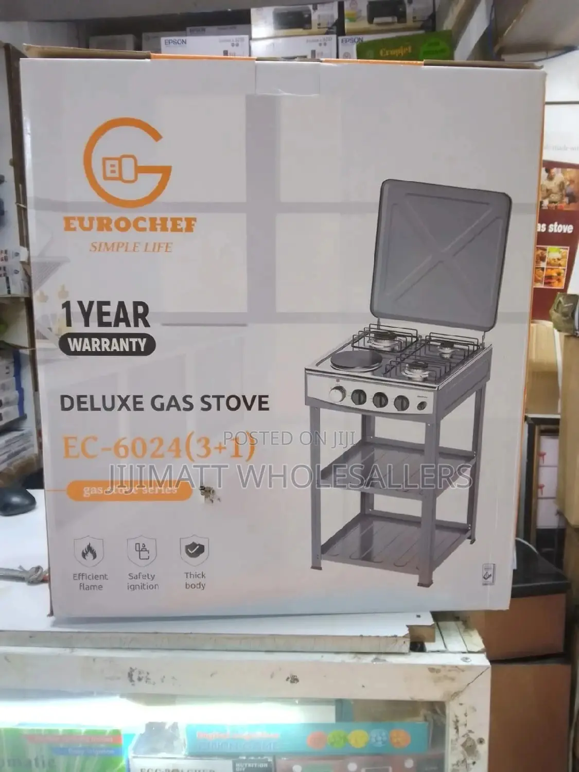 Eurochef 3+1 Cooker With Shelves Available