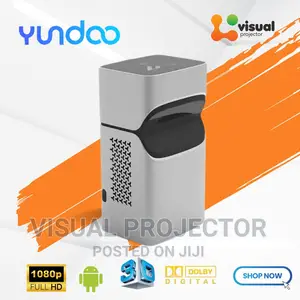 YUNDOO Smart Mini Ultra Short Throw Portable DLP Projector