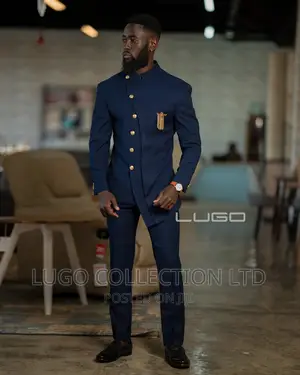 Custom Made Chinese Collar Slim Fit Suits