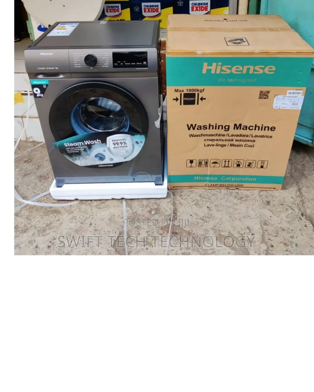 Washing Machine, Washing Machine 9kg Hisense ,.
