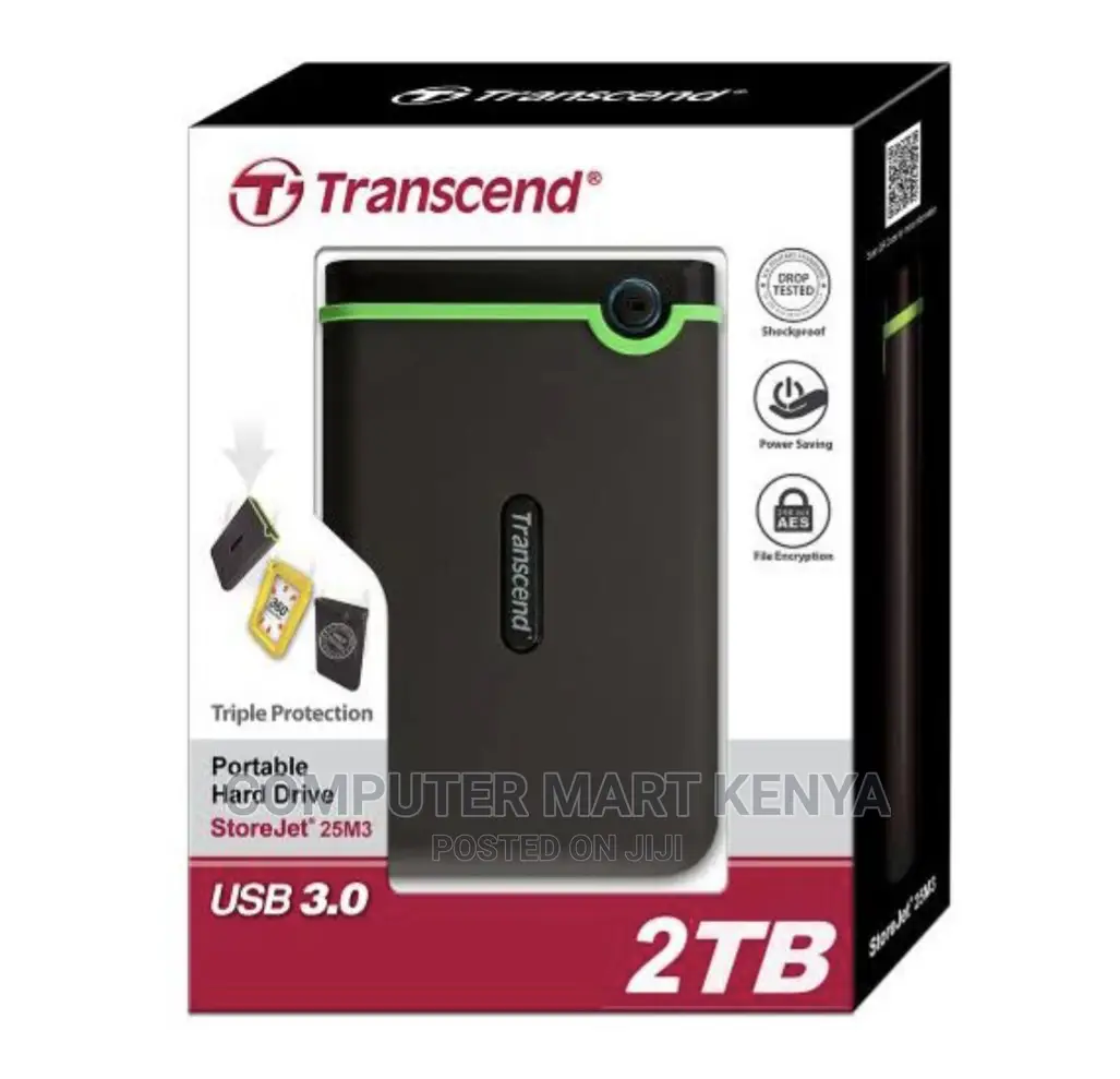Transcend External HDD 2TB - Iron Grey