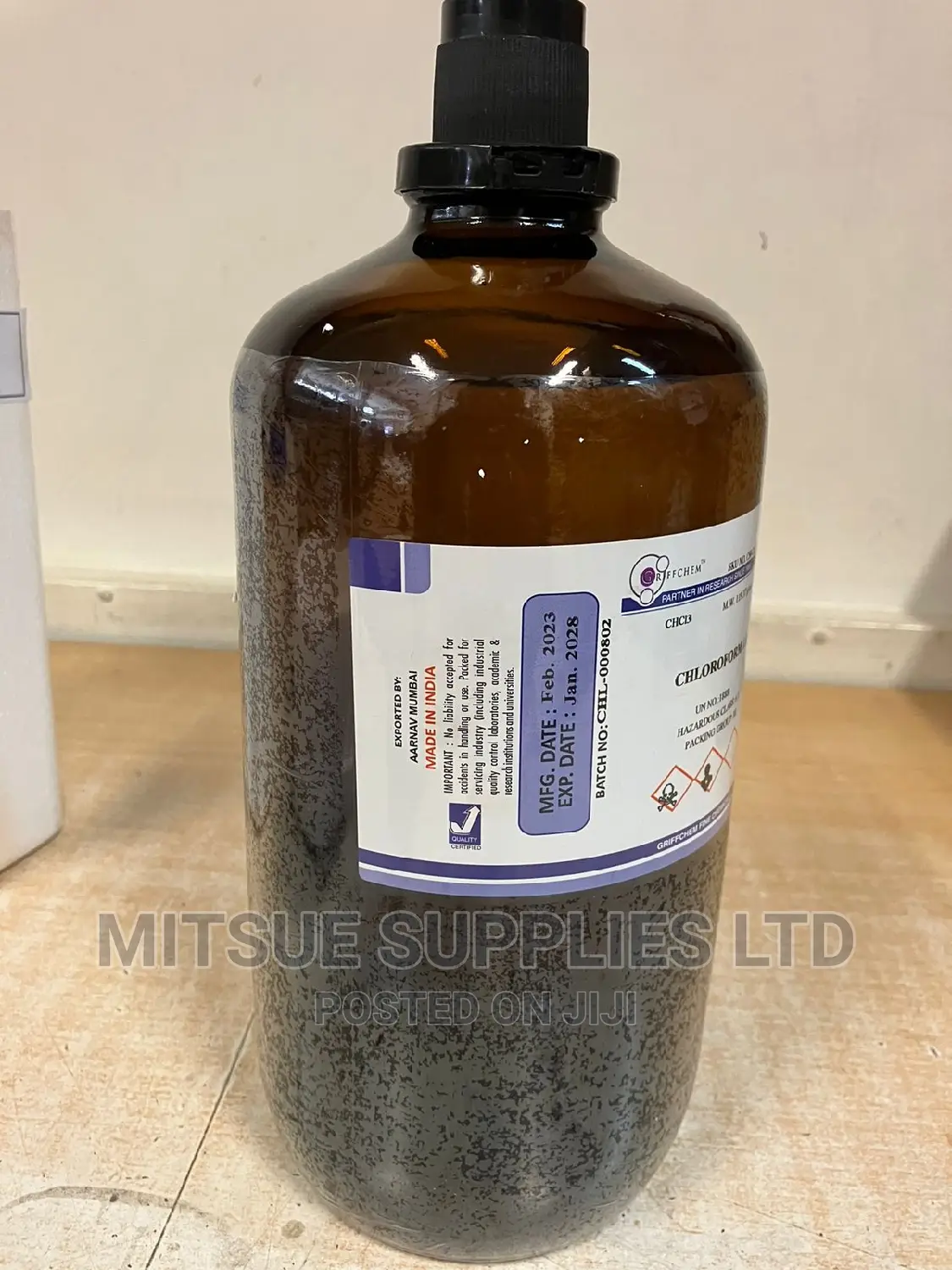 Chloroform LR 2.5 Litre Griffchem