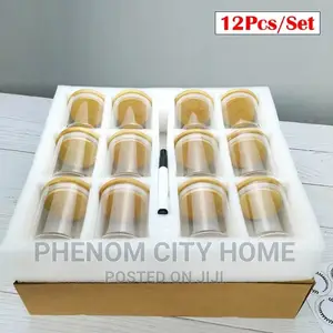 12 PCS Glass Spice Jars