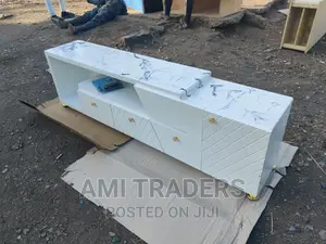 Marble Top Luxury Tv Stand+LED
