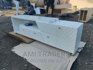 Luxury Marble Top Tv Stand+LED