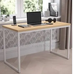 Olympus 1.2m Office Desk Workstation Withe White Metal Frame