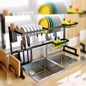 Over the Sink Dish Drainer, Stainless Steel, 85cm Width