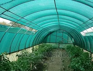 Green Shade Net 4mx50m. Portable Green House (Green)