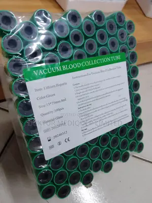 Green Top Vacuum Blood Collection Tubes 100pcs Glass