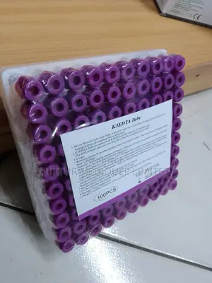 Plastic Purple Top Vacuum Blood Collection Tubes 100pcs